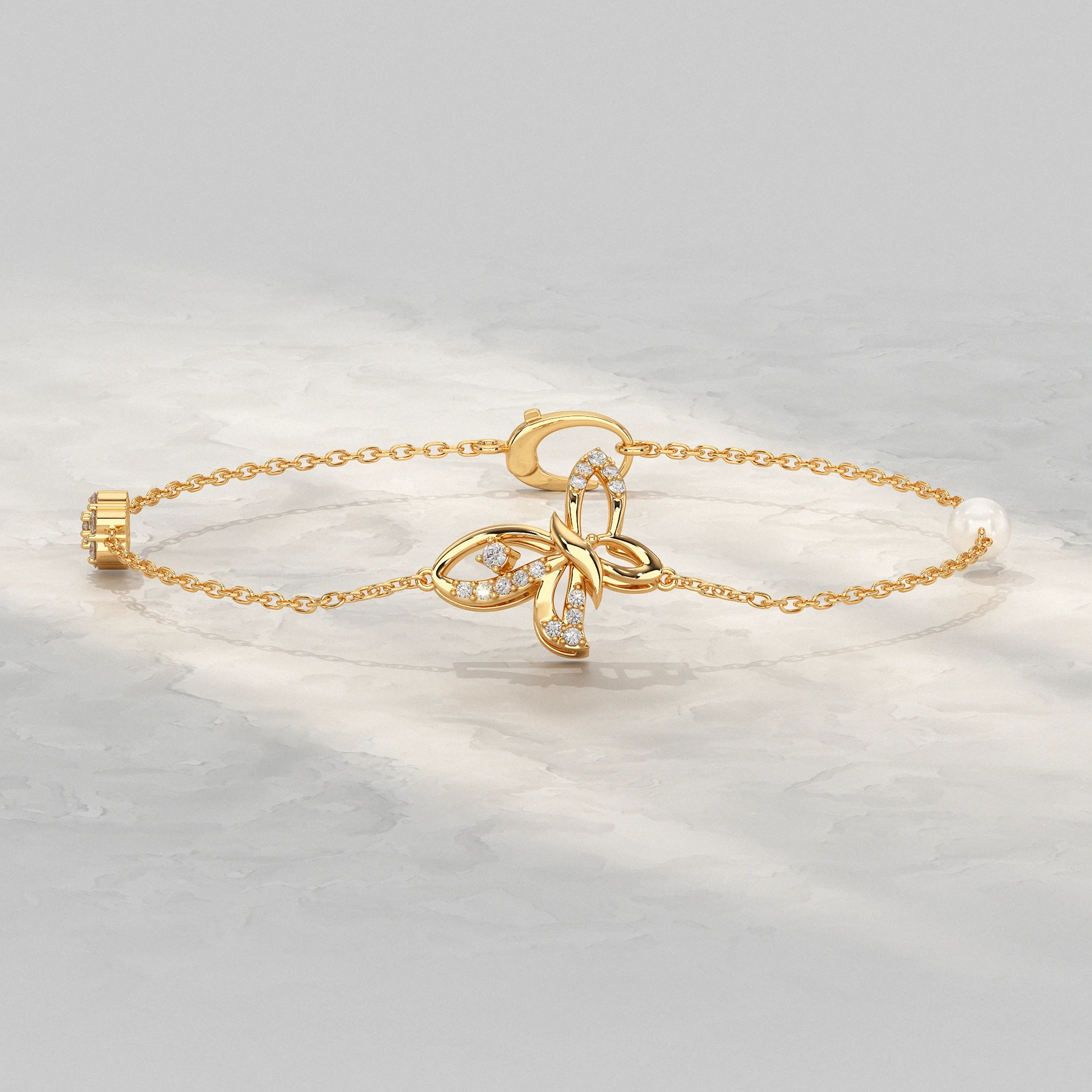 Butterfly Lab Diamond Bracelet Bracelet