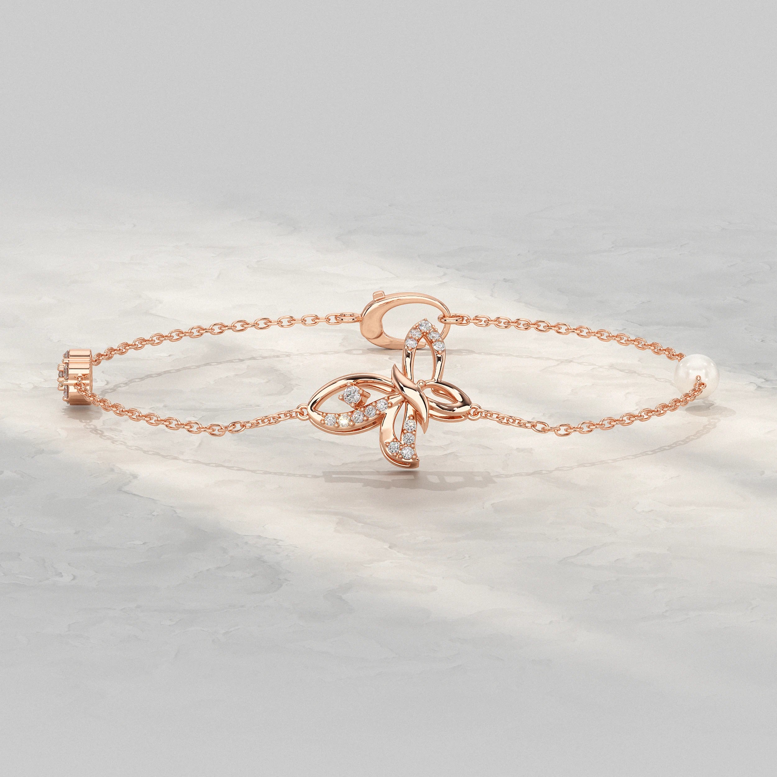 Butterfly Lab Diamond Bracelet Bracelet
