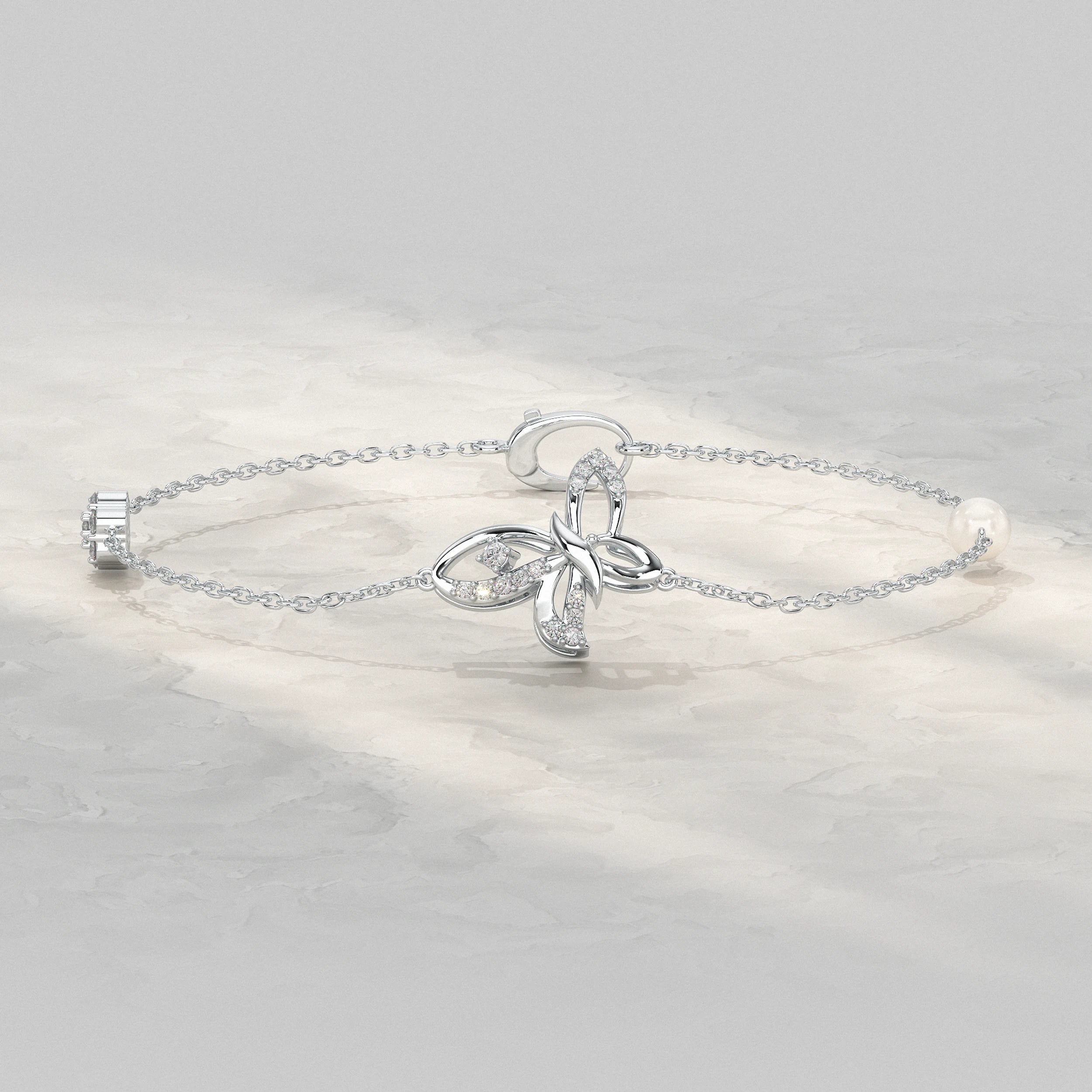 Butterfly Lab Diamond Bracelet Bracelet
