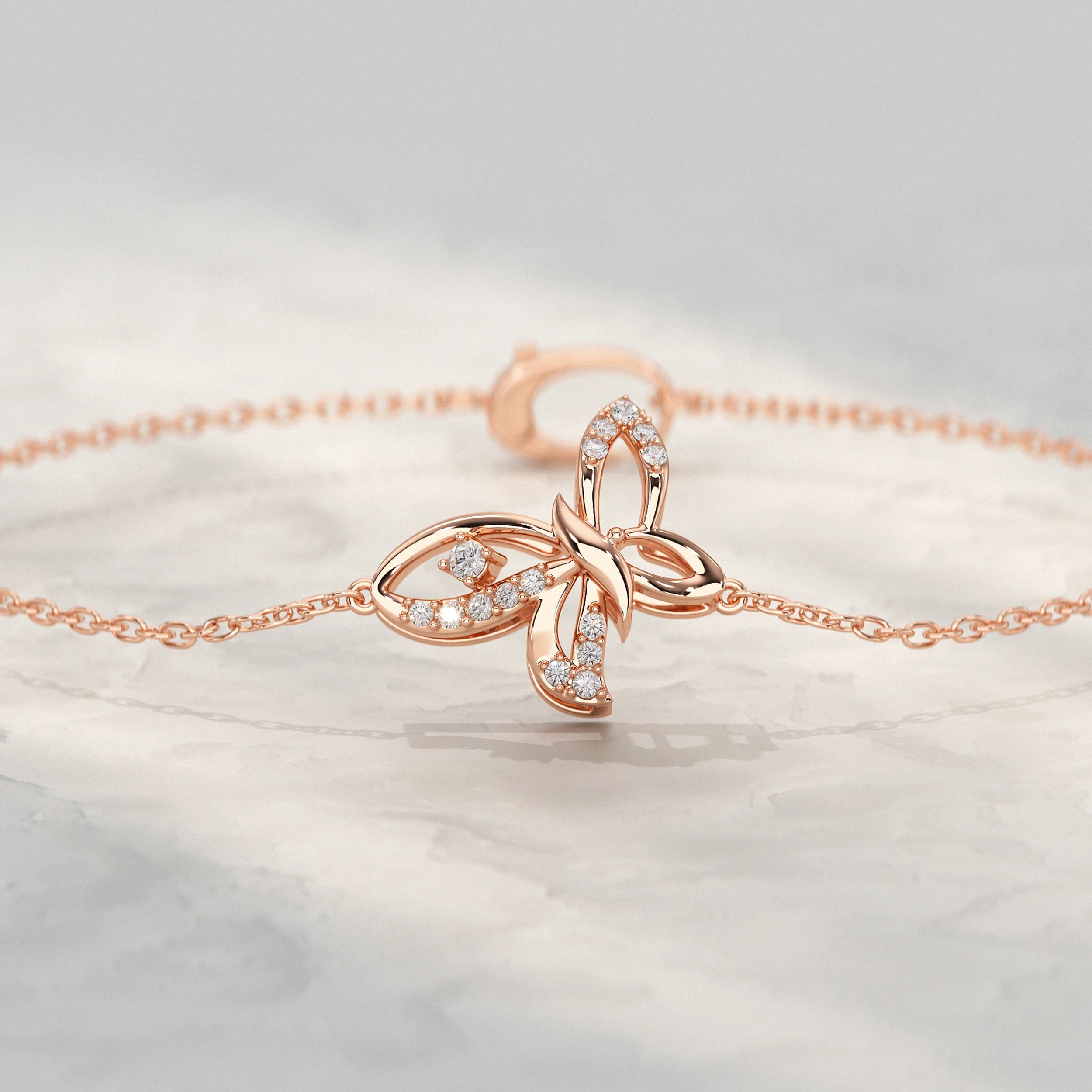 Butterfly Lab Diamond Bracelet Bracelet