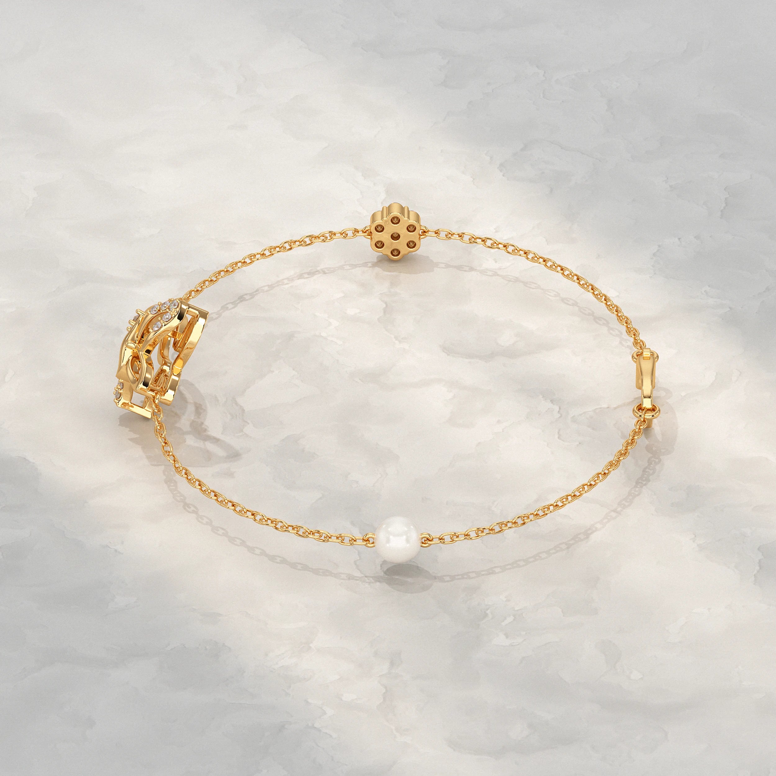 Butterfly Lab Diamond Bracelet Bracelet