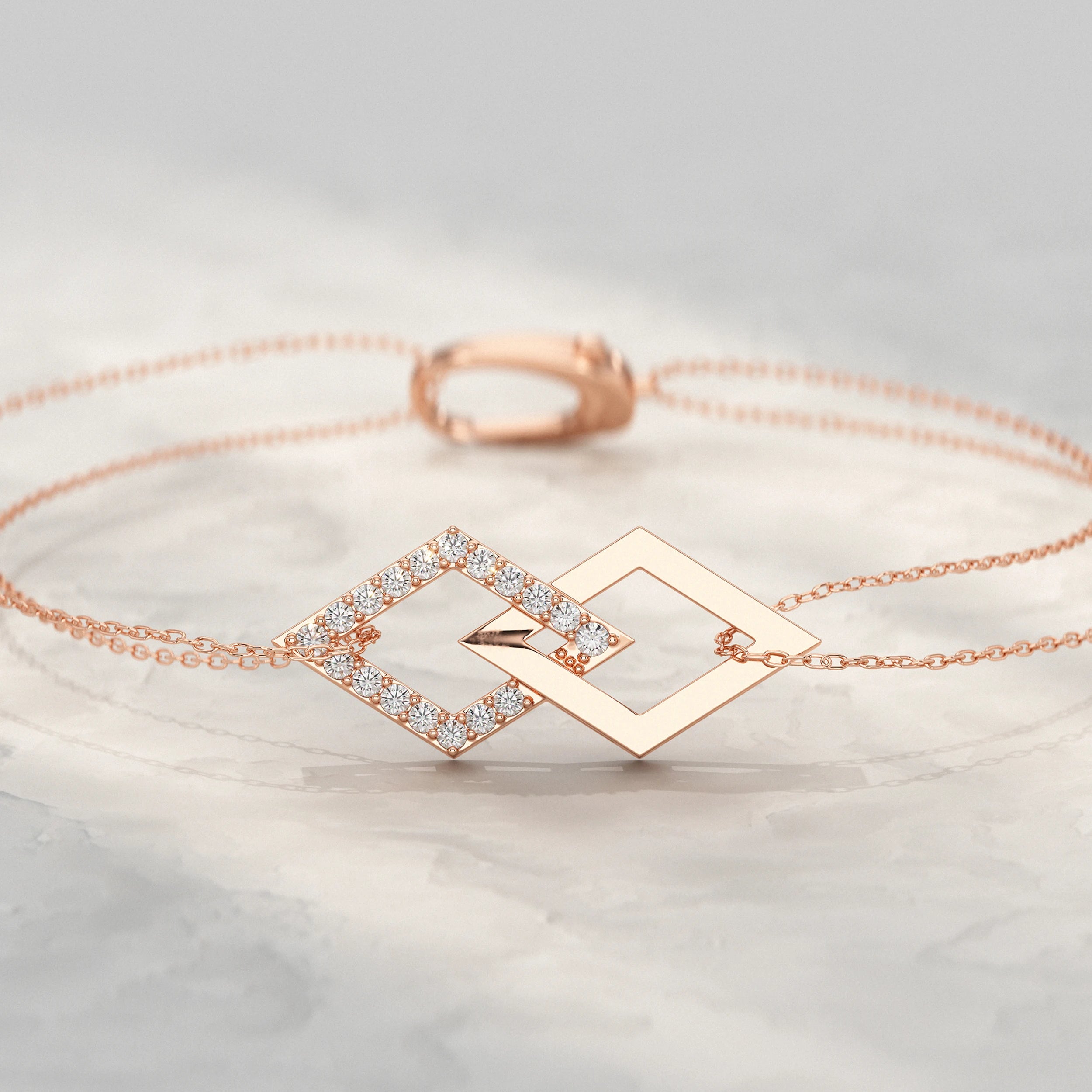 Kite Shaped Link Chain Bracelet Bracelet