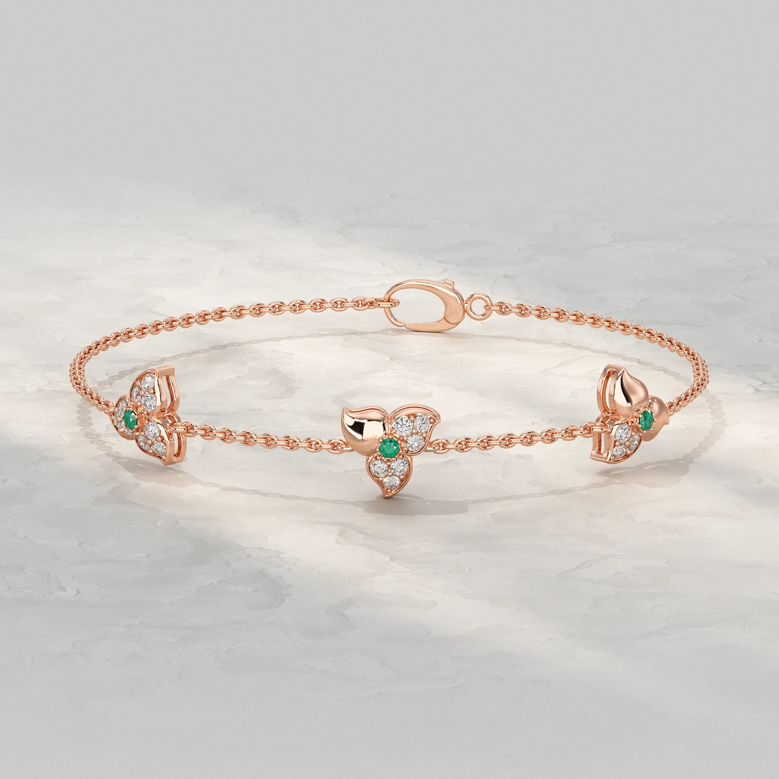 Trio Blossom Diamond Bracelet Bracelet