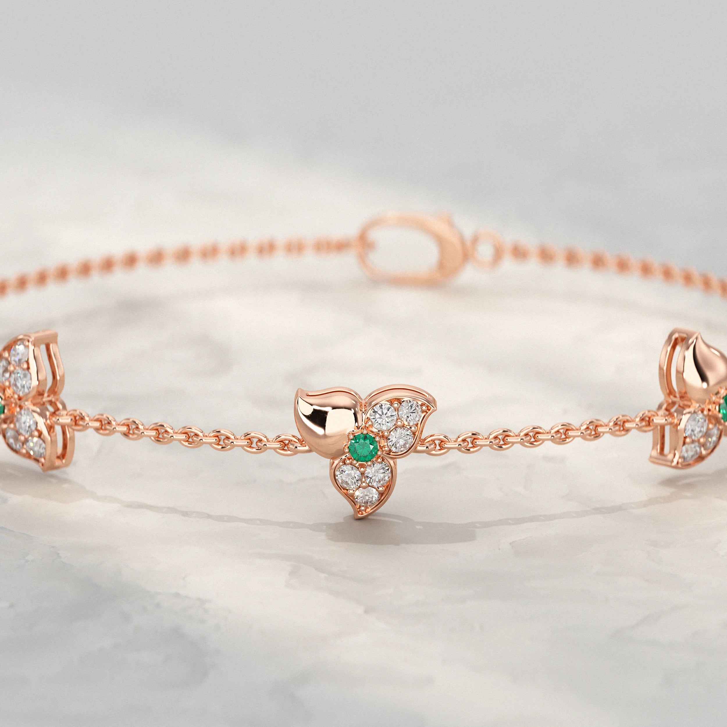 Trio Blossom Diamond Bracelet Bracelet