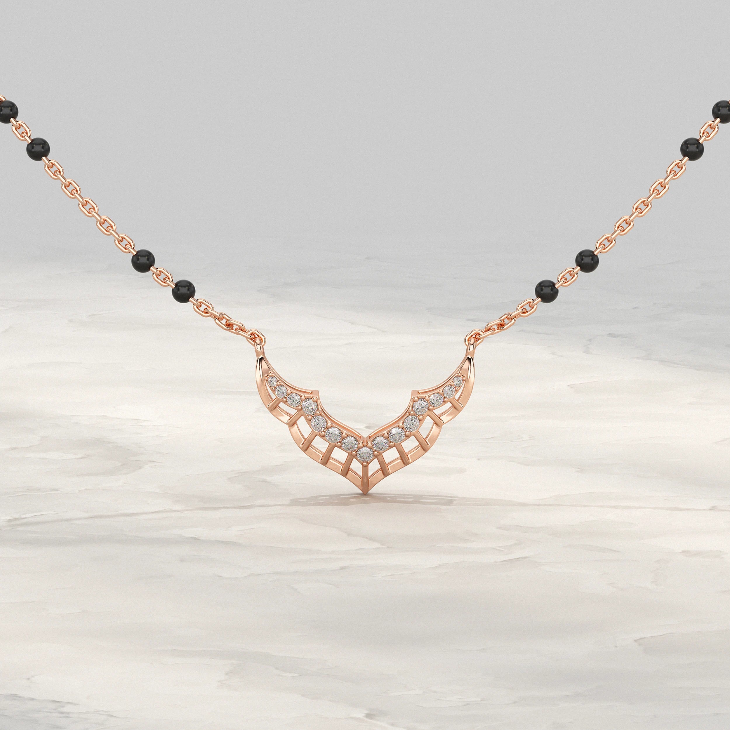 Unique Style Lab Diamond Mangalsutra Mangal Sutra