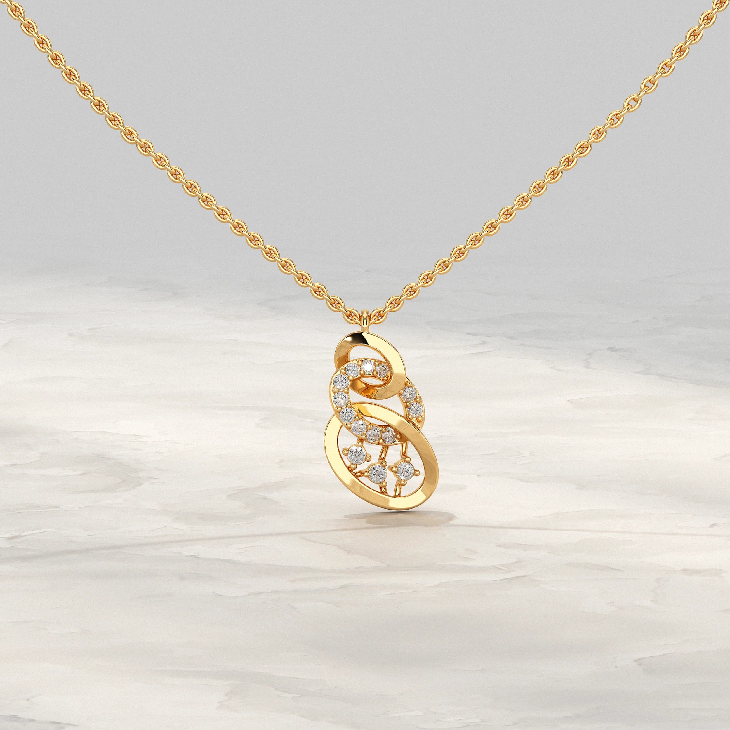 Twisted Droplet Lab Diamond Pendant Pendant