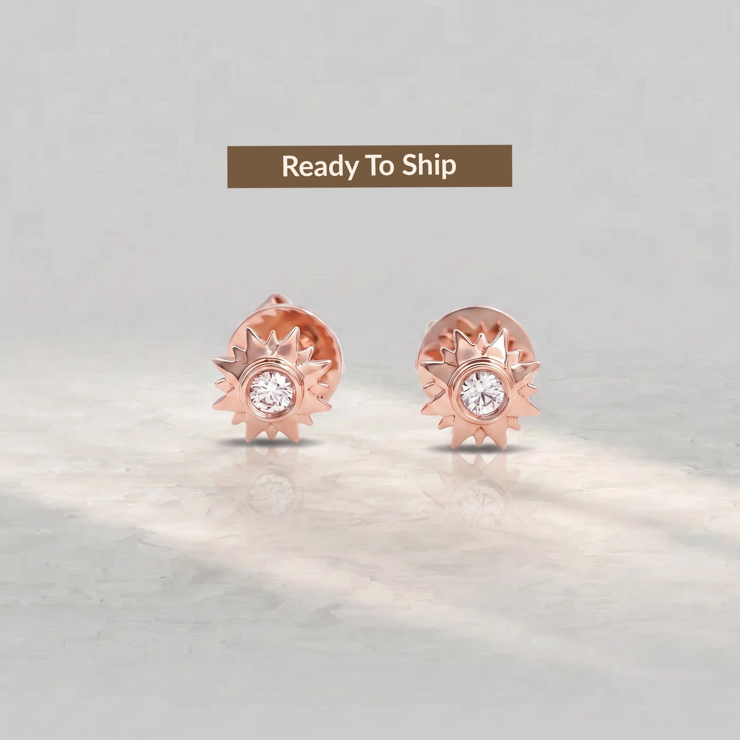 Round Cut Lab Diamond Stud Earrings Earrings