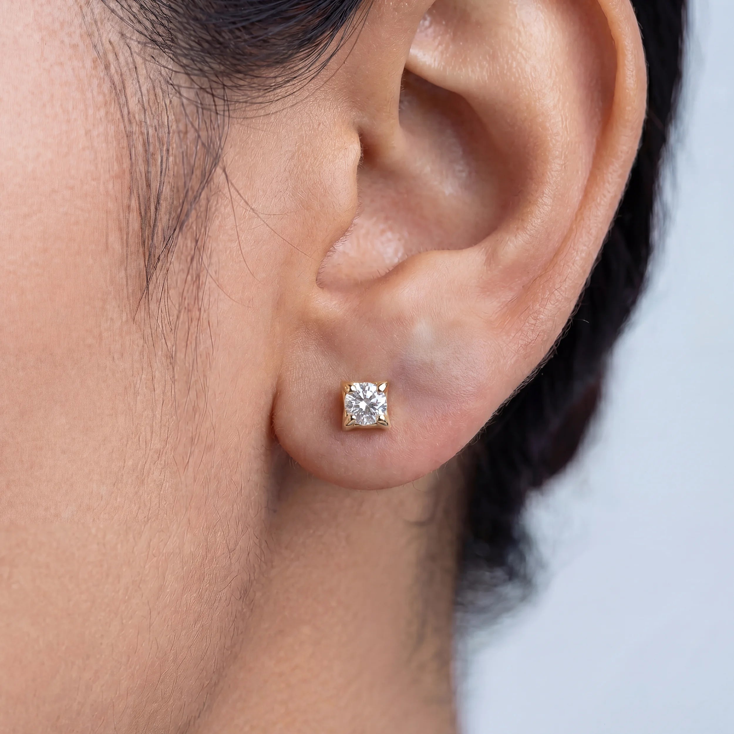 Sparkly Star Shape Lab Diamond Stud Earrings Earrings