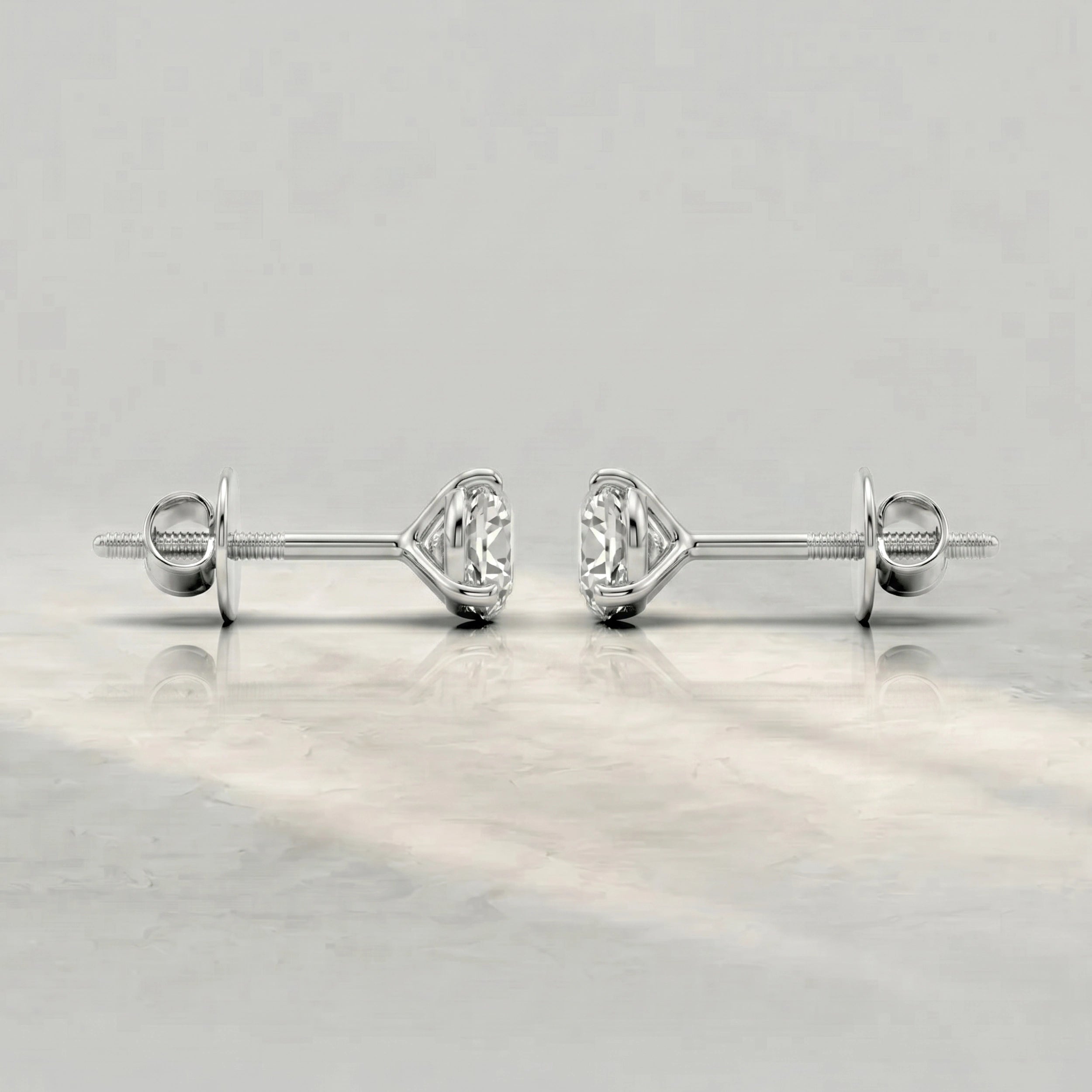 Martini Set Round Lab Diamond Earrings Earrings