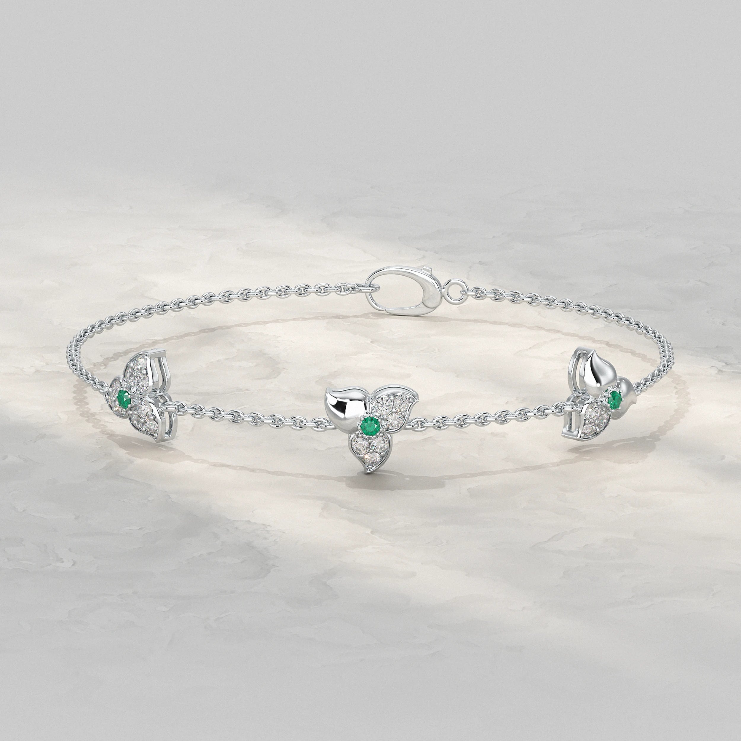 Trio Blossom Diamond Bracelet Bracelet