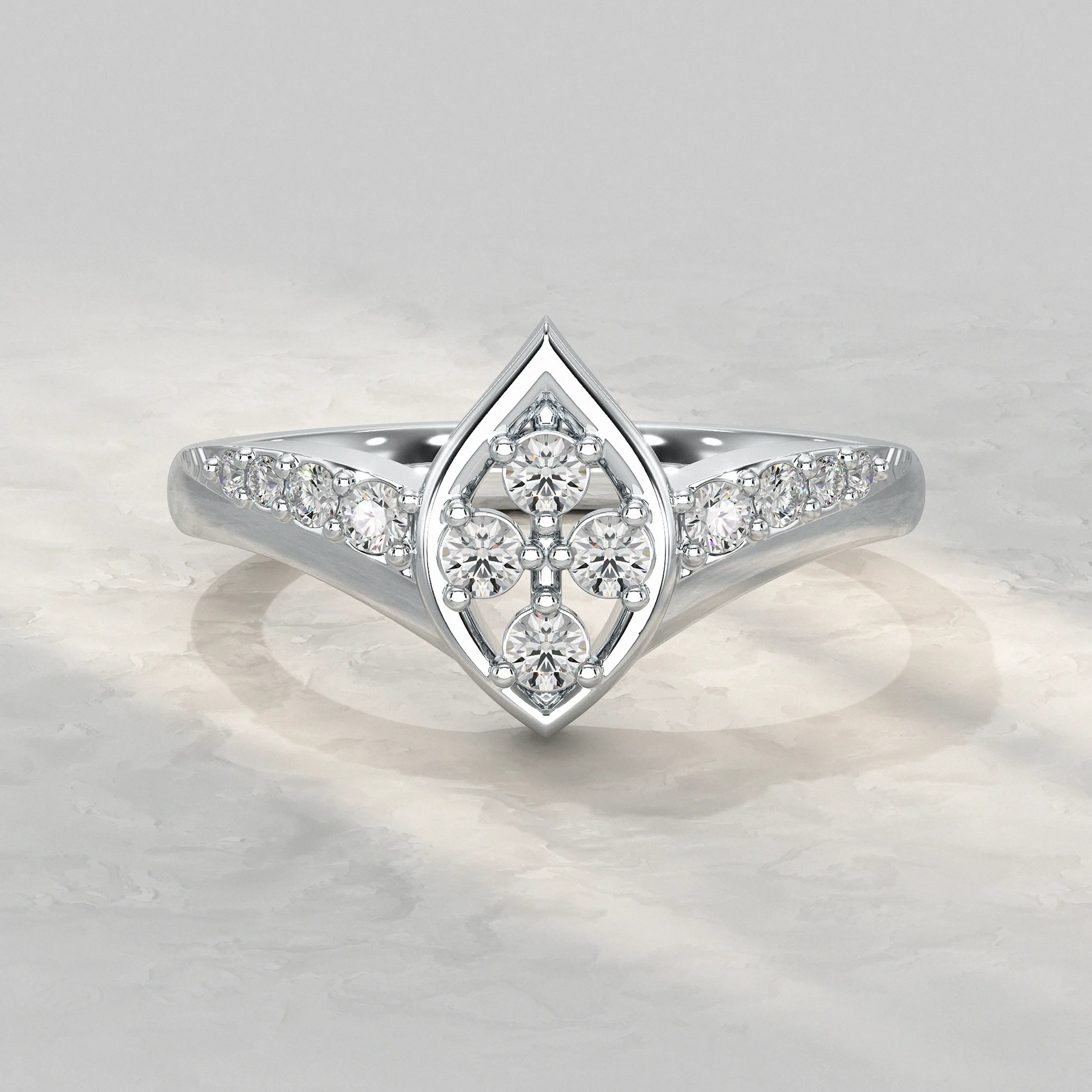 Curved Wedding Band Yellow Gold Rings