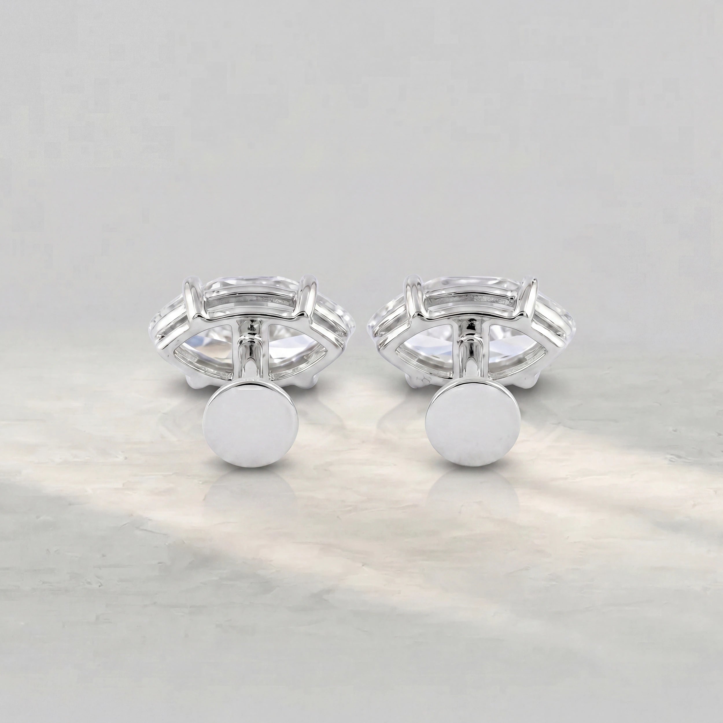 Marquise Lab Diamond Stud Earrings