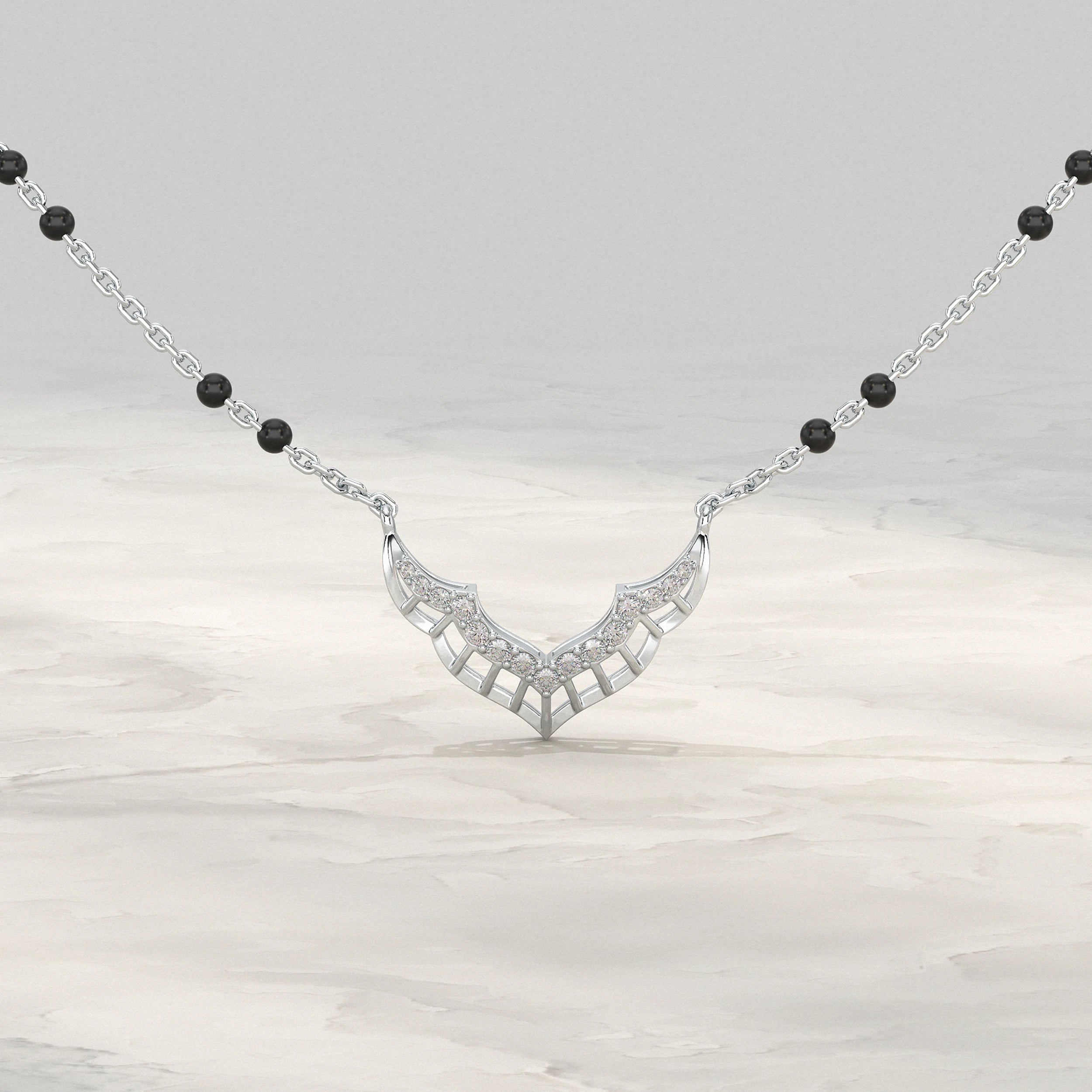Unique Style Lab Diamond Mangalsutra Mangal Sutra