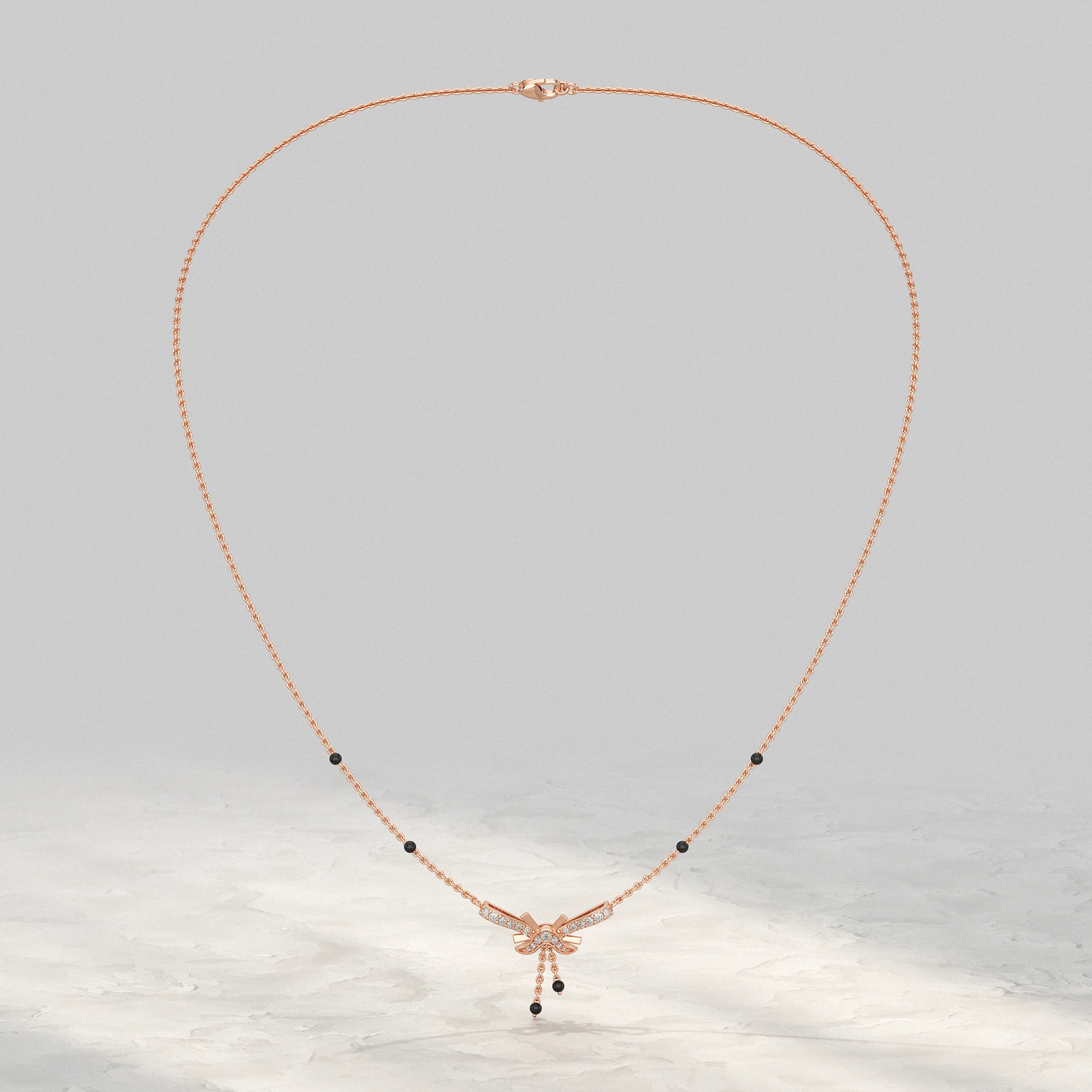 Unique Shape Lab Diamond Mangalsutra Mangal Sutra