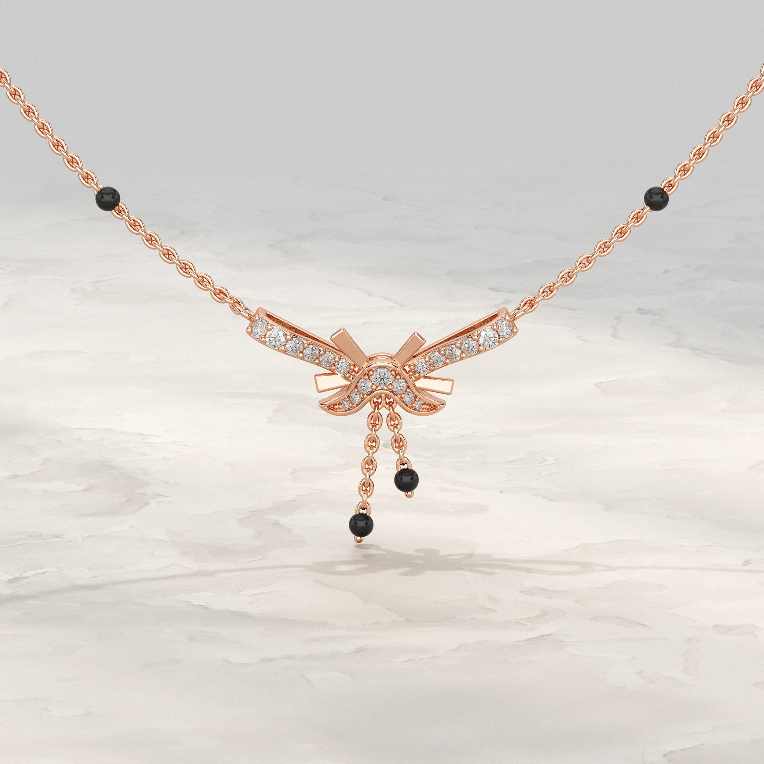 Unique Shape Lab Diamond Mangalsutra Mangal Sutra