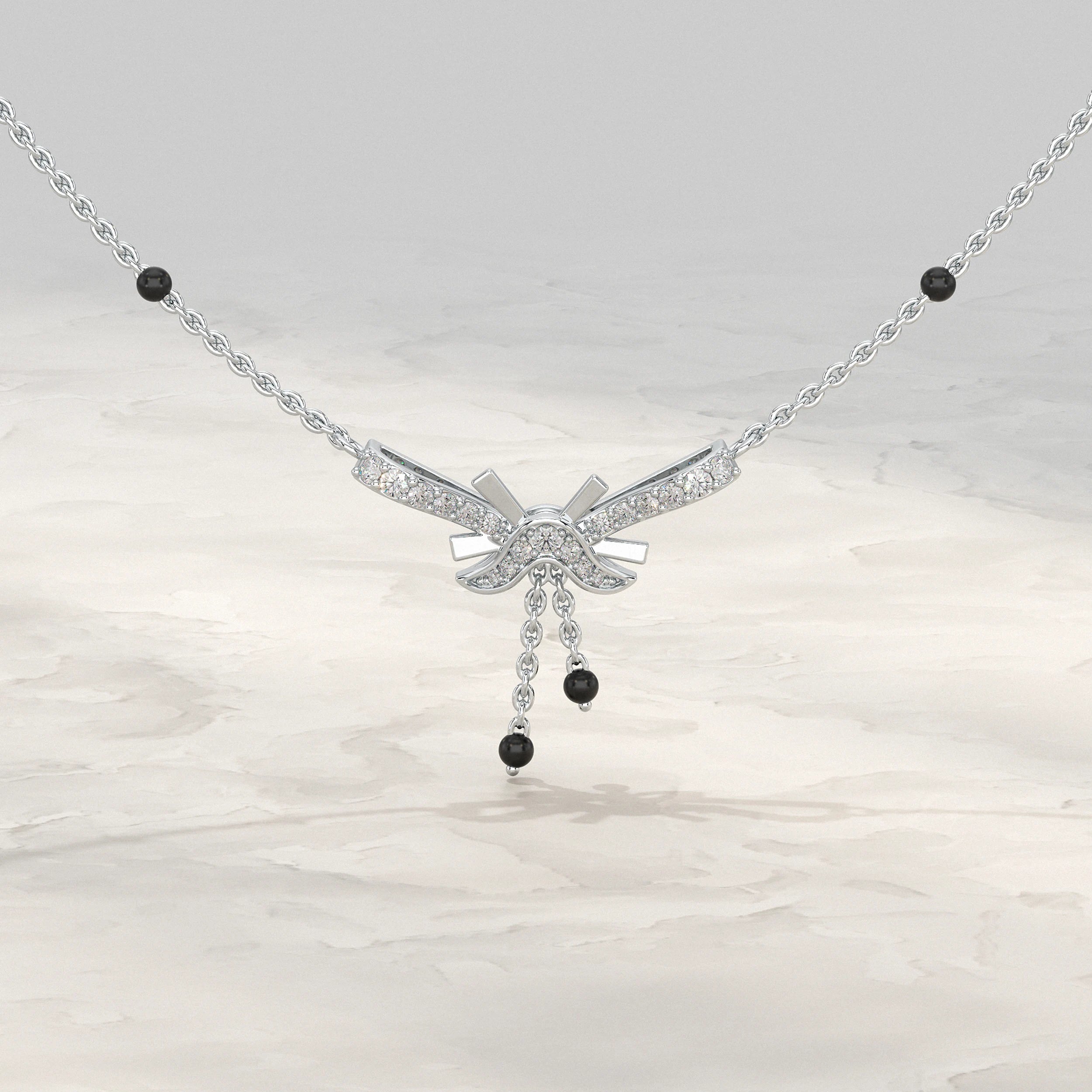 Unique Shape Lab Diamond Mangalsutra Mangal Sutra