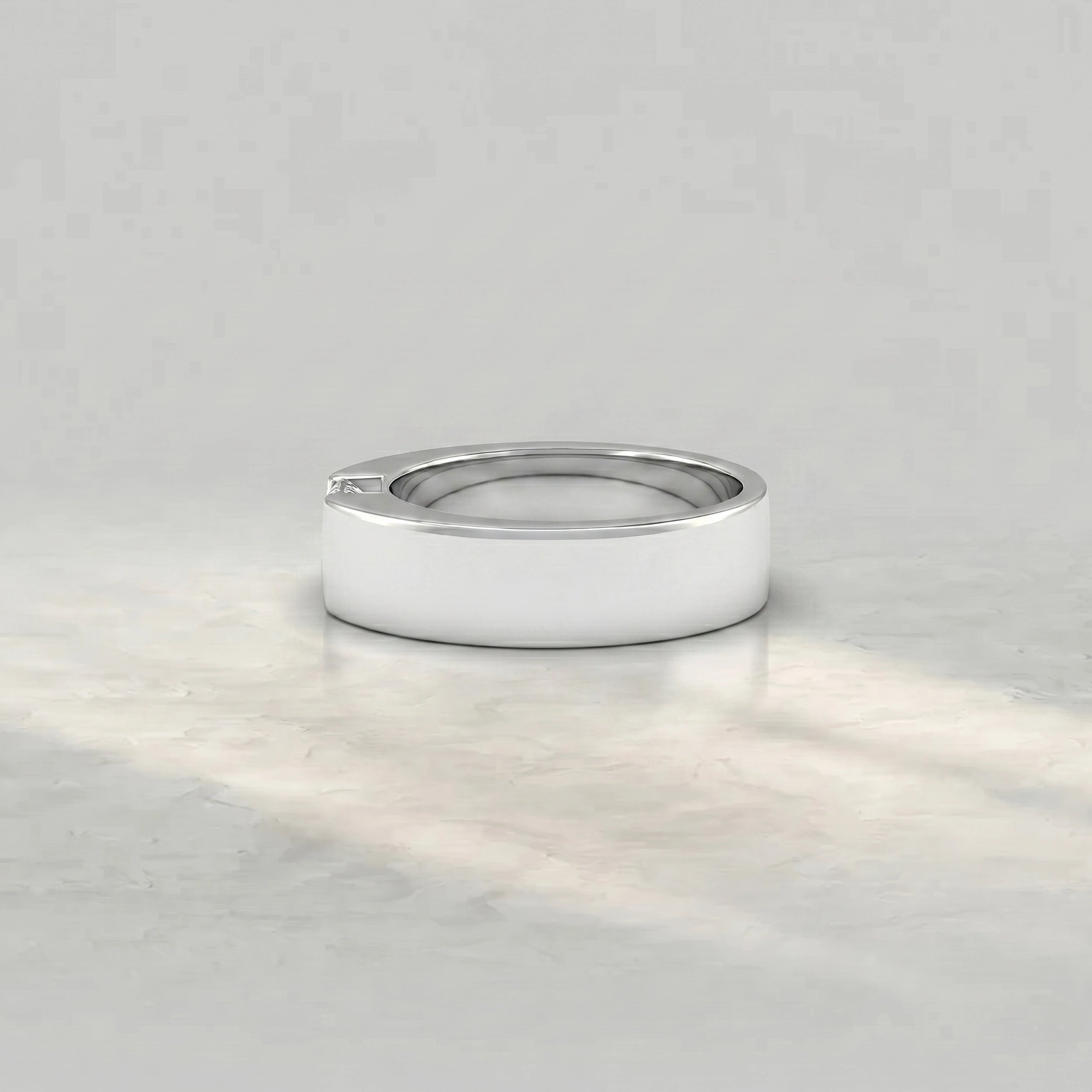 Radiant Cut Lab Diamond Men's Wedding Band Band