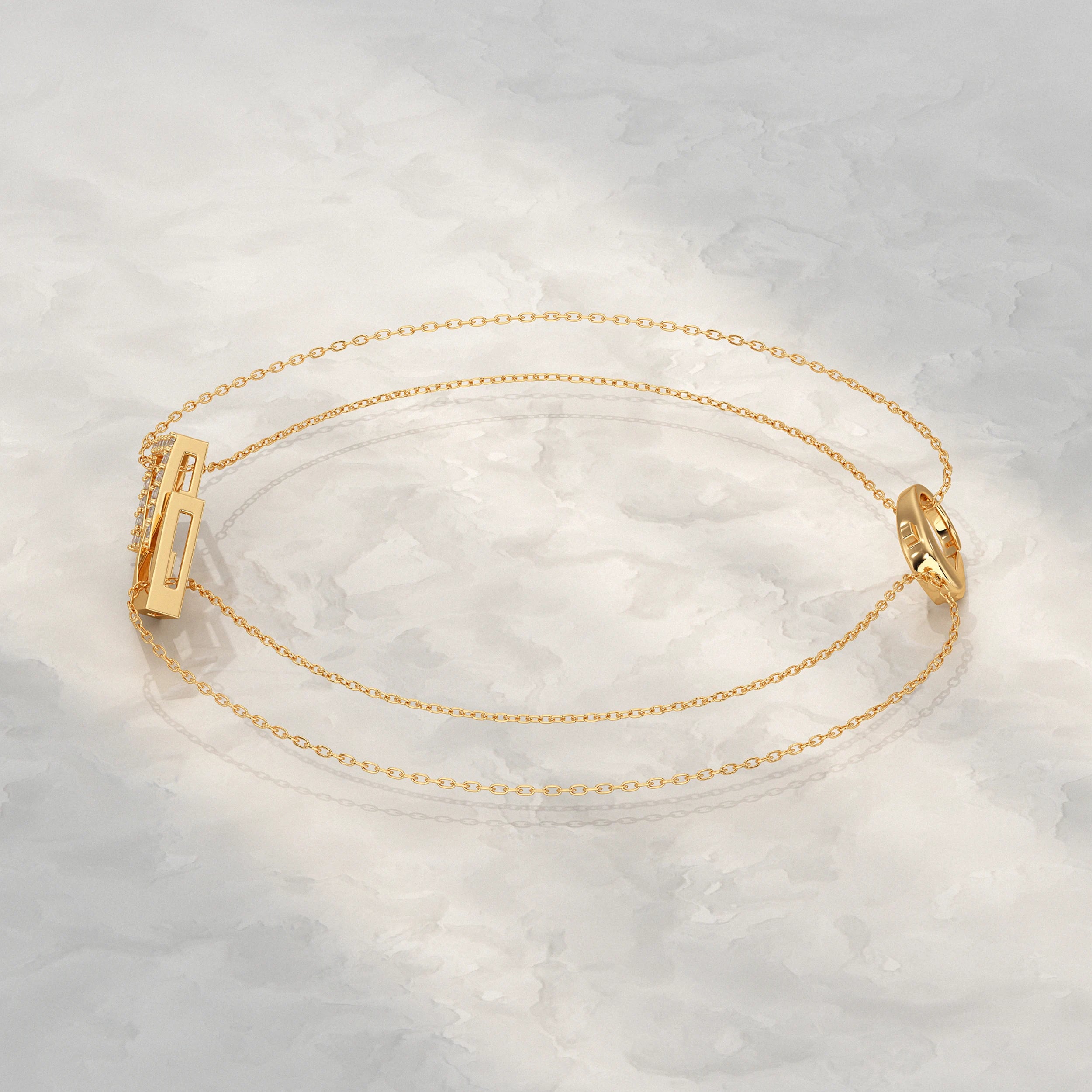 Kite Shaped Link Chain Bracelet Bracelet