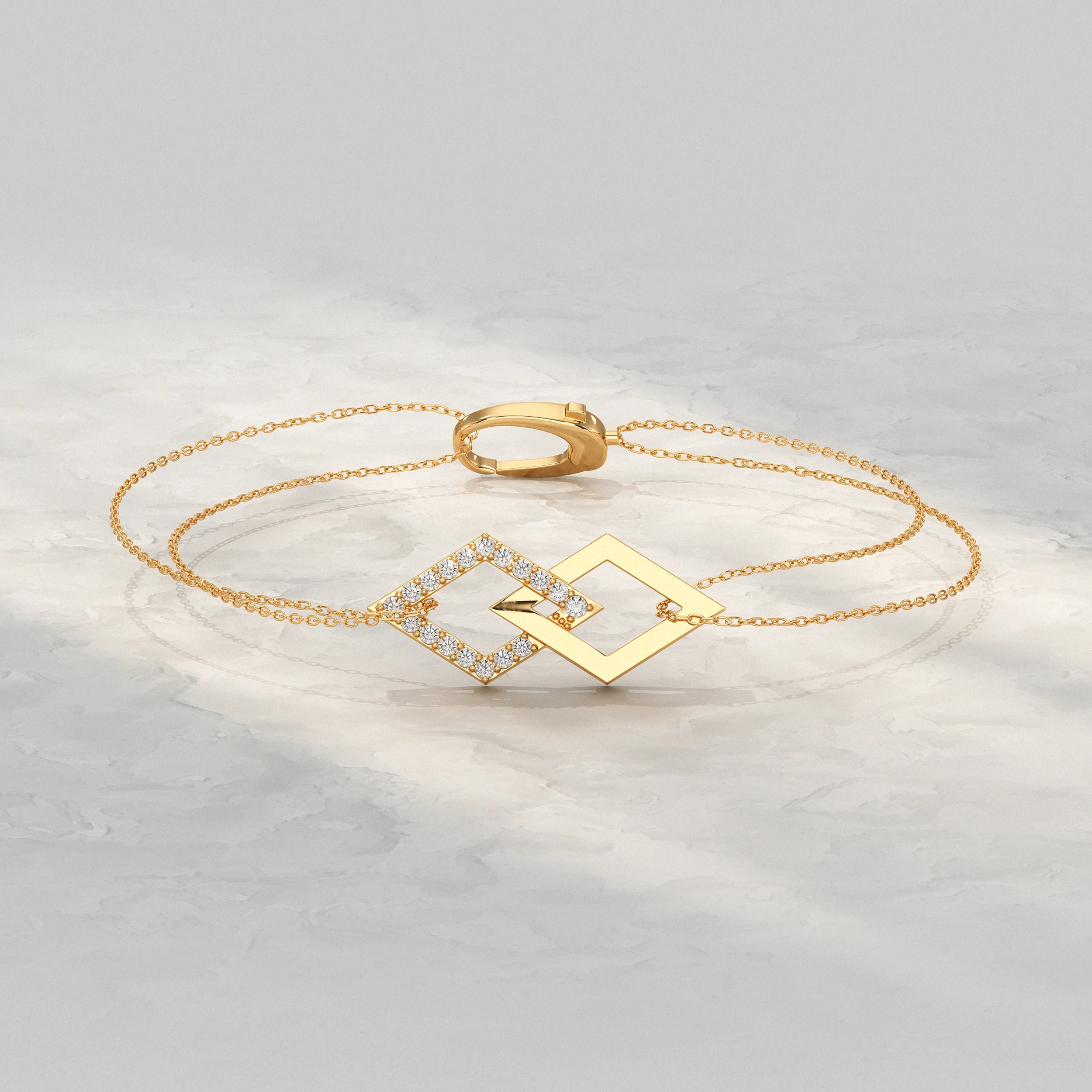 Kite Shaped Link Chain Bracelet Bracelet