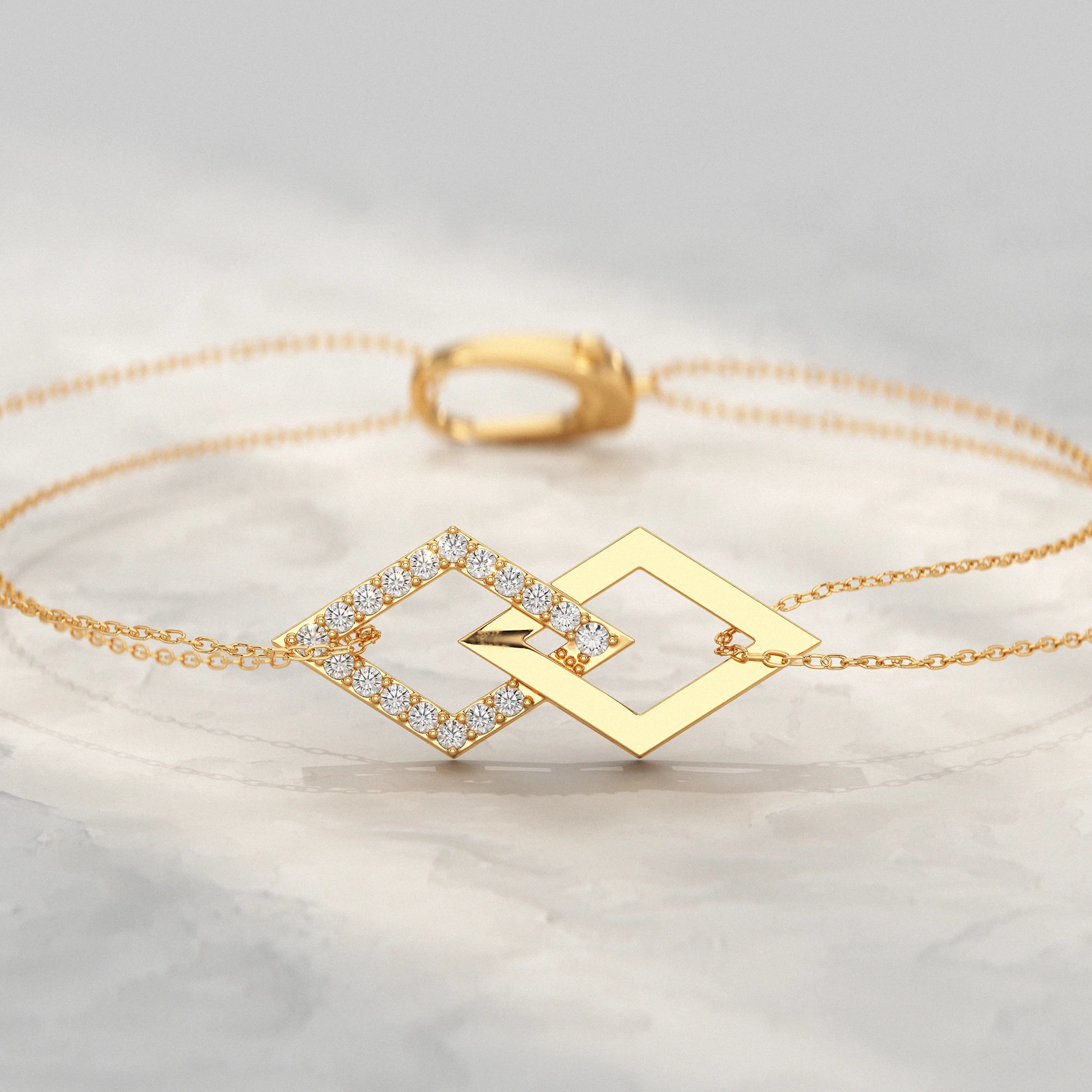 Kite Shaped Link Chain Bracelet Bracelet