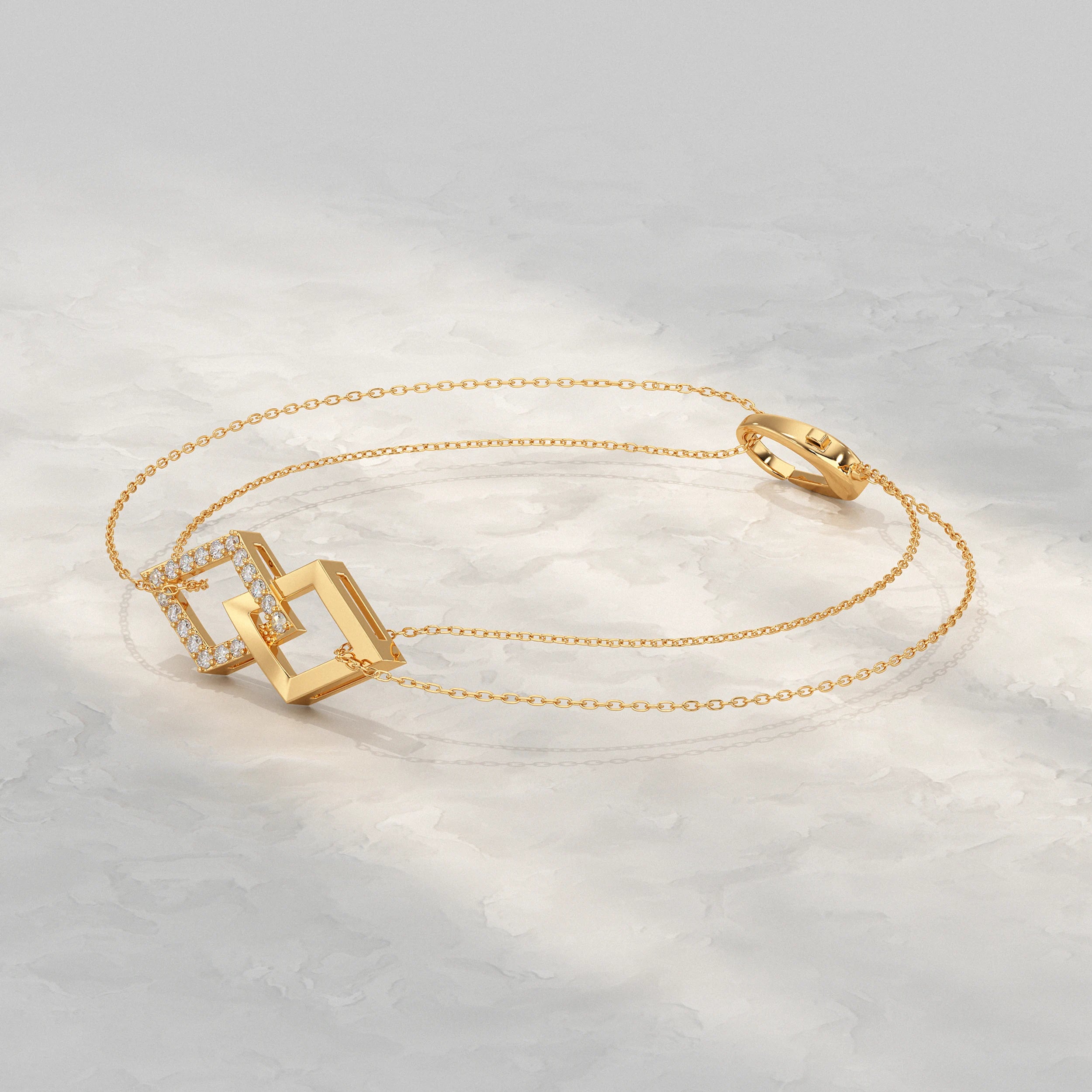 Kite Shaped Link Chain Bracelet Bracelet