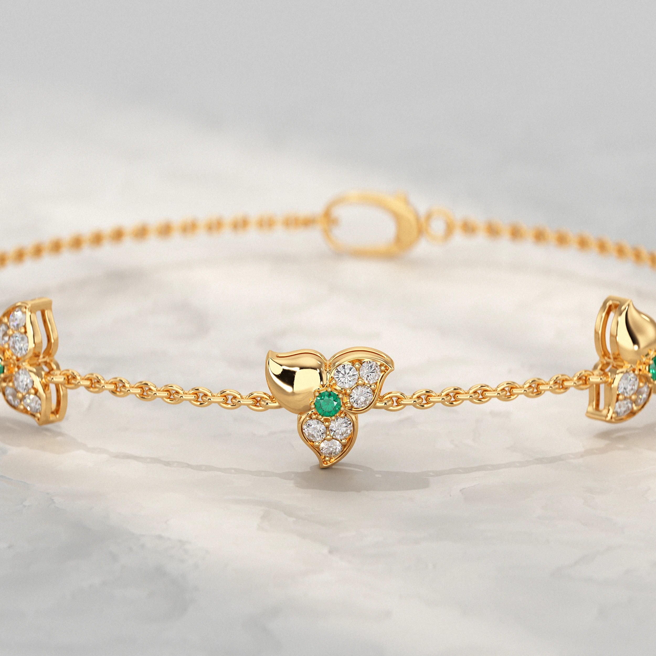 Trio Blossom Diamond Bracelet Bracelet