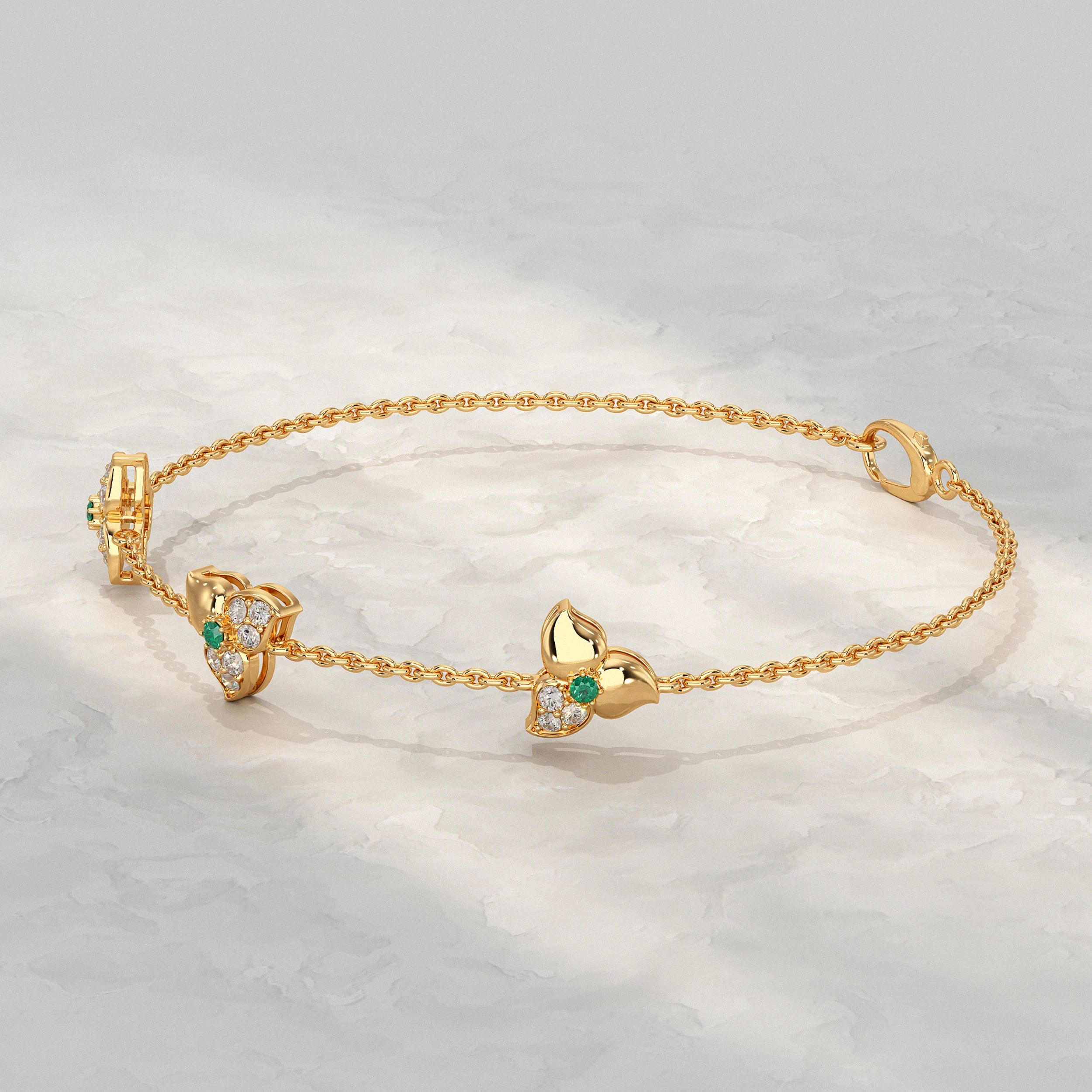 Trio Blossom Diamond Bracelet Bracelet