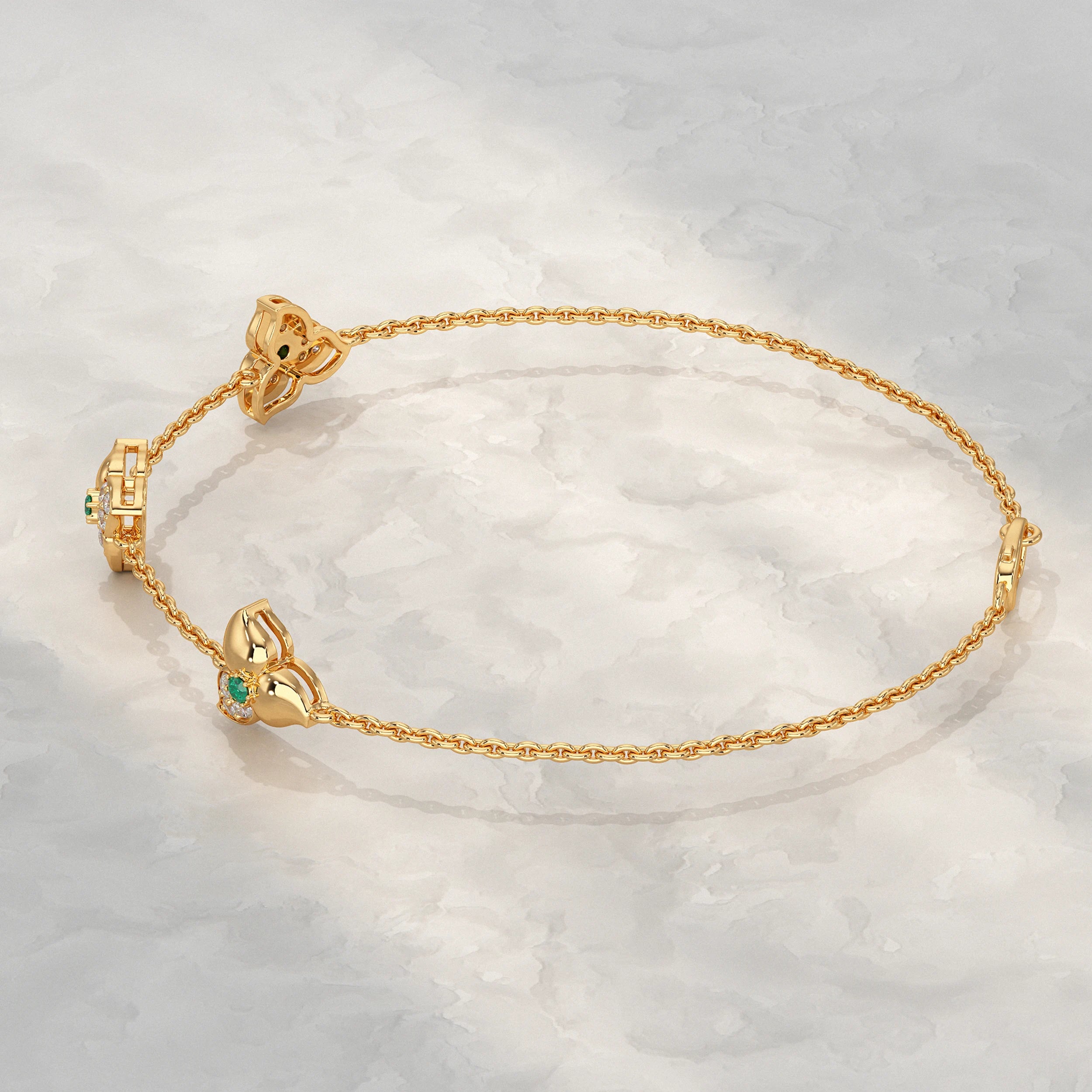 Trio Blossom Diamond Bracelet Bracelet