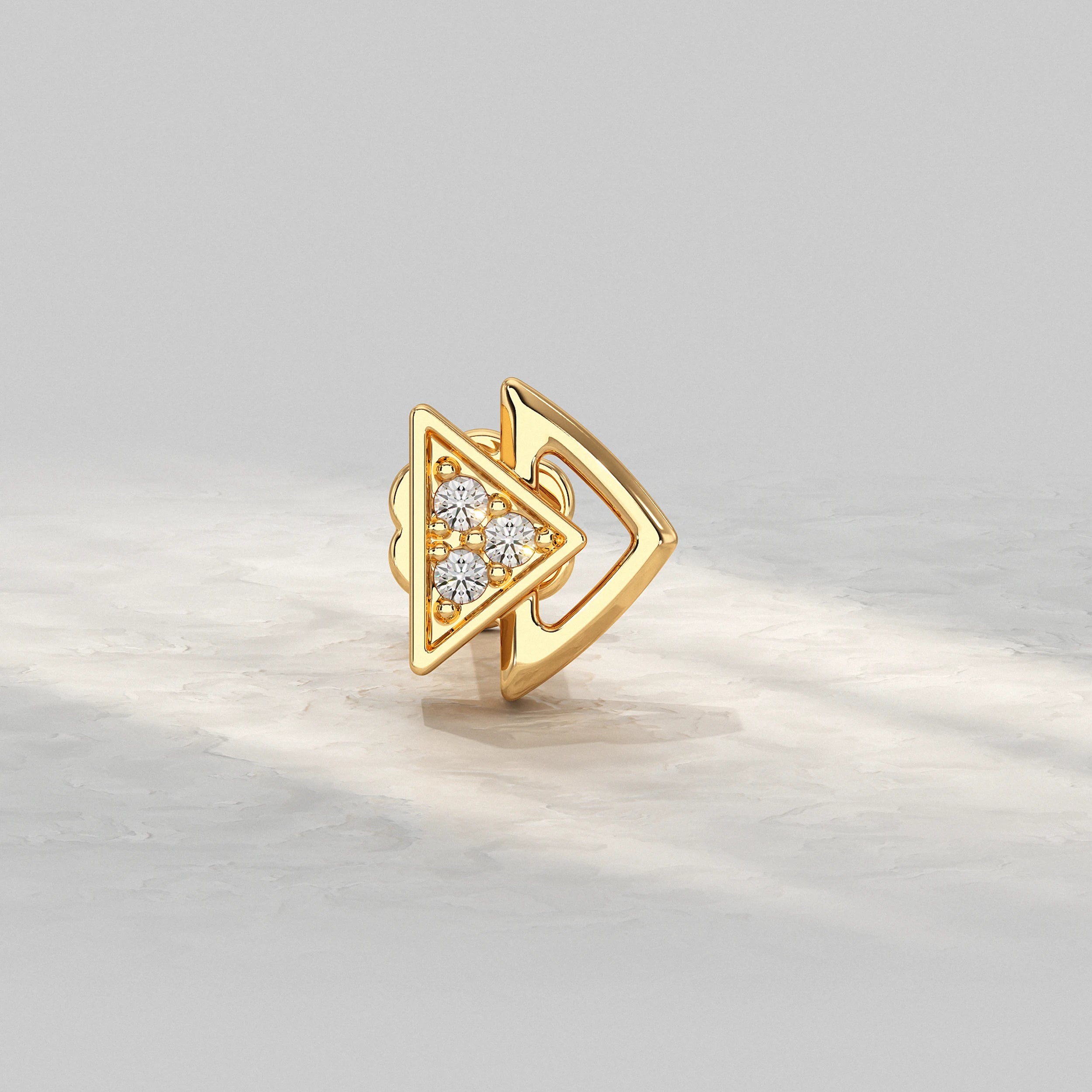 Luxe Triangle Diamond Nose Pin Nose Pin