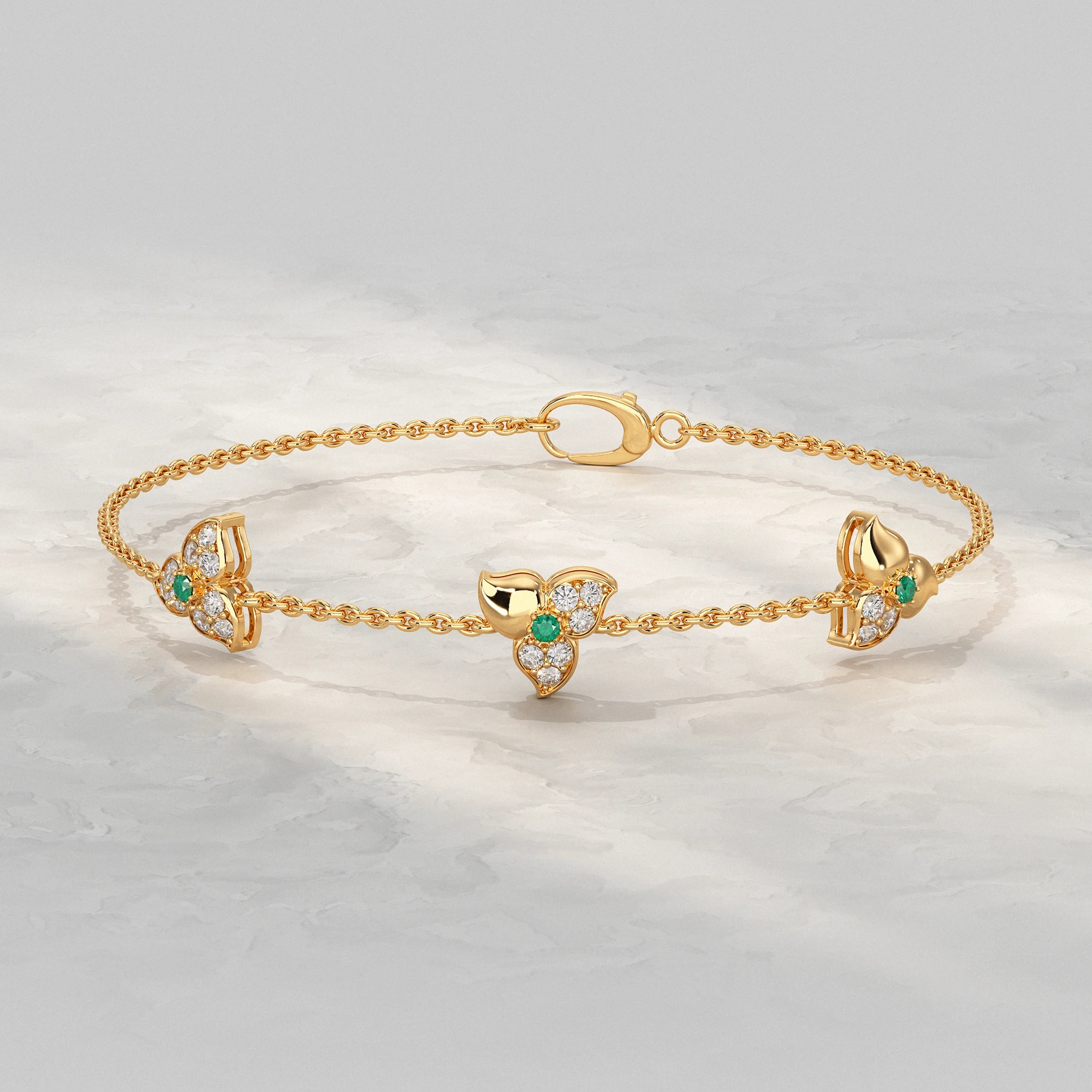 Trio Blossom Diamond Bracelet Bracelet