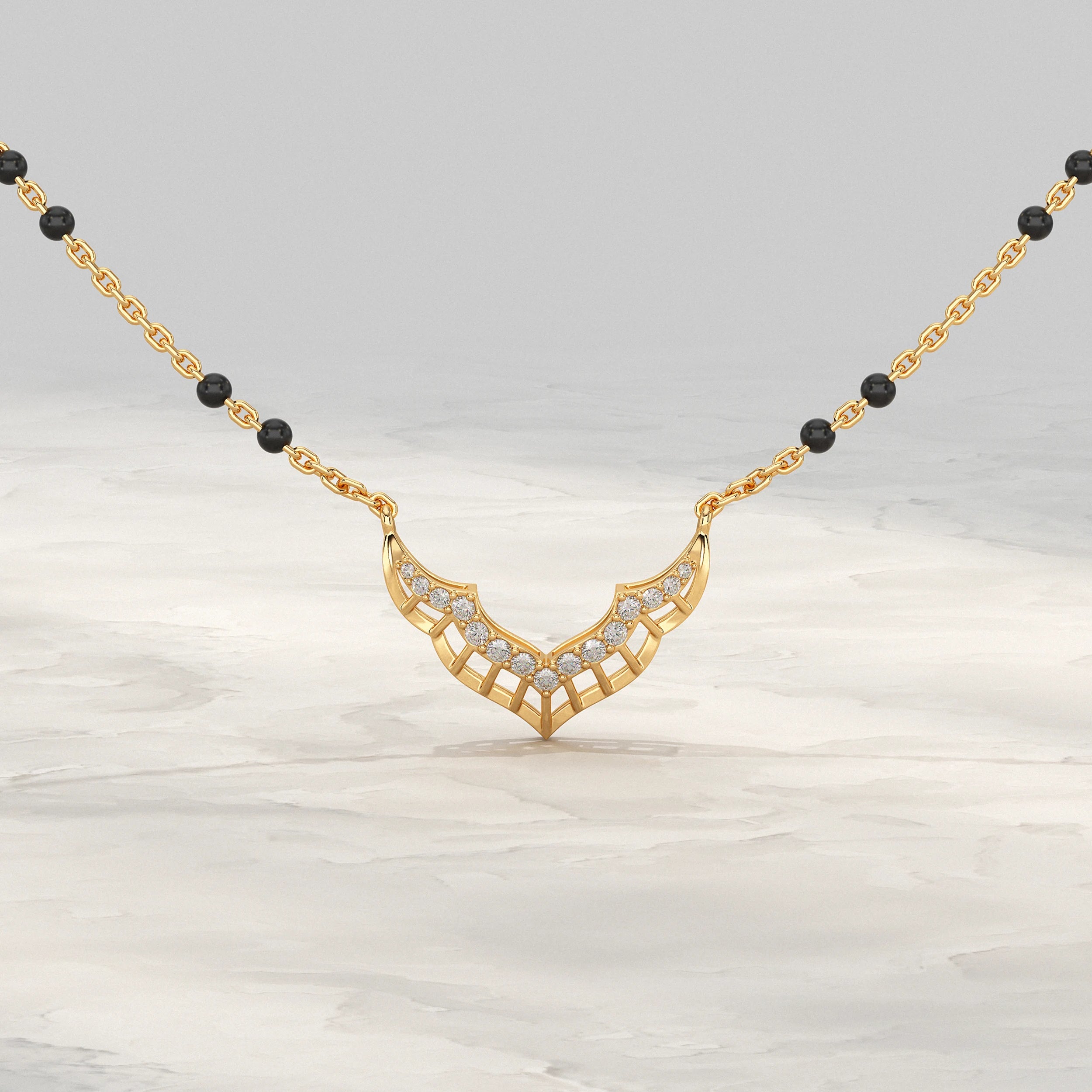 Unique Style Lab Diamond Mangalsutra Mangal Sutra