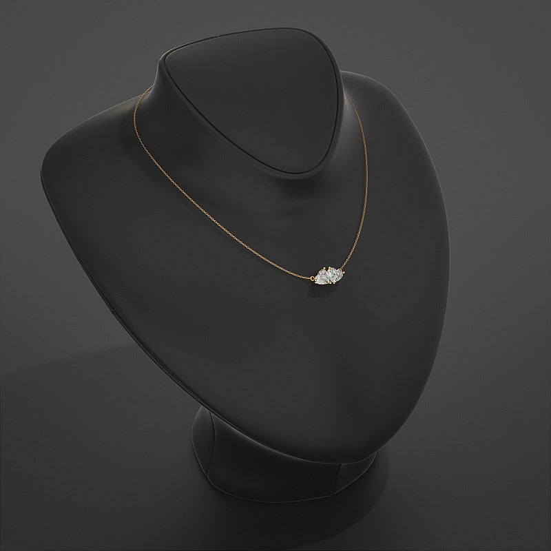 Heart Lab Diamond Toi Et Moi Pendant