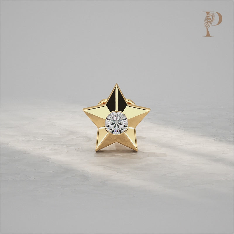 Star Diamond Nose Pin