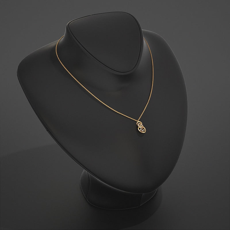 Twisted Droplet Lab Diamond Pendant