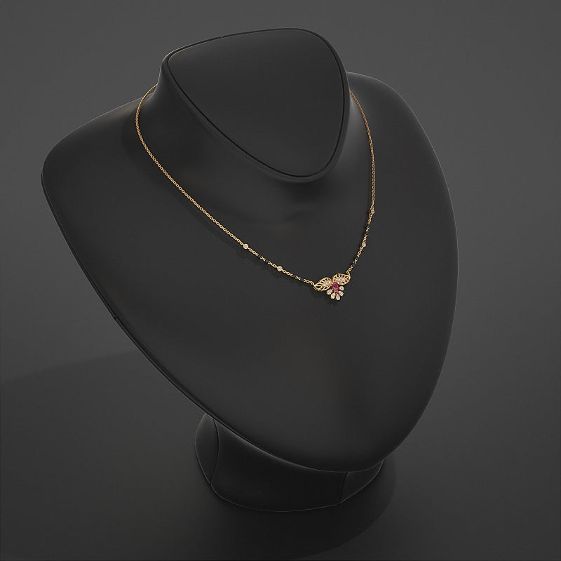 Pear Shaped Lab Diamond Mangalsutra