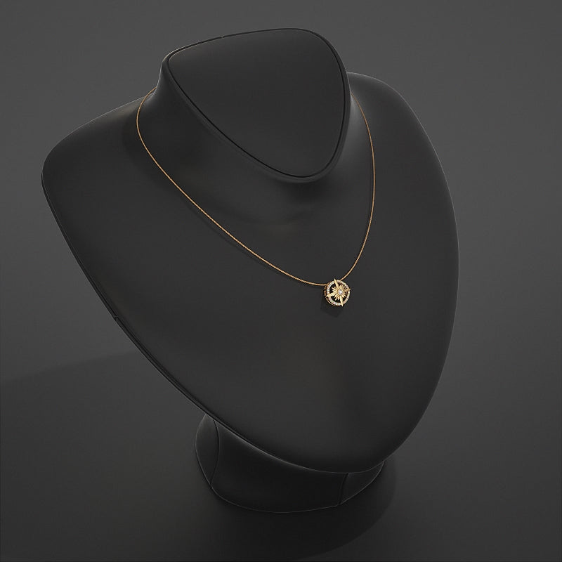 North Star Lab Diamond Pendant