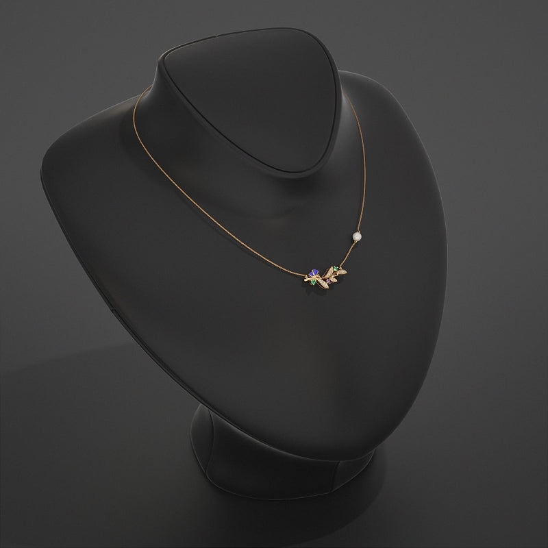 Leaf Lab Gemstone Pendant